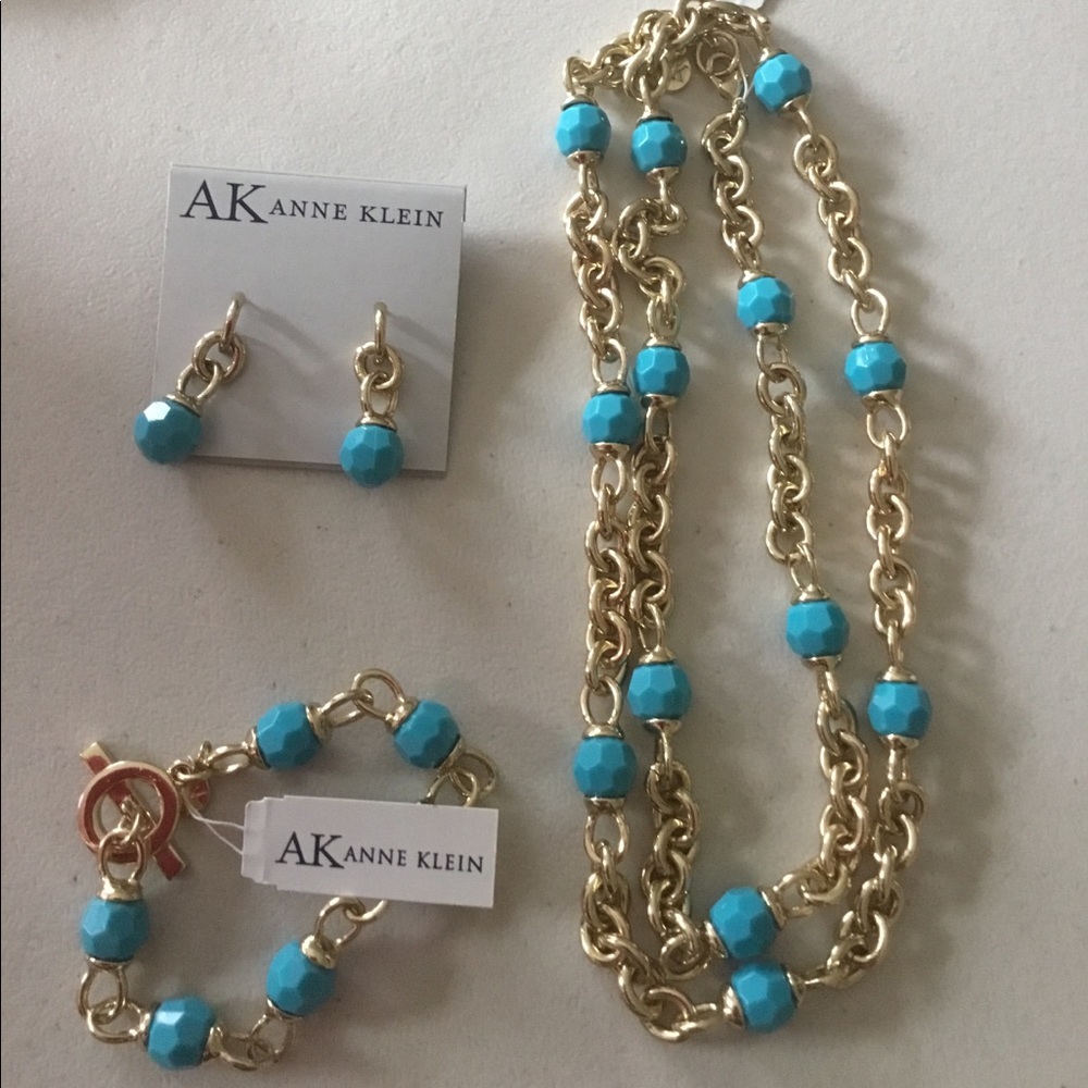 Anne Klein Set ( Necklace+Earring+Bracelet)